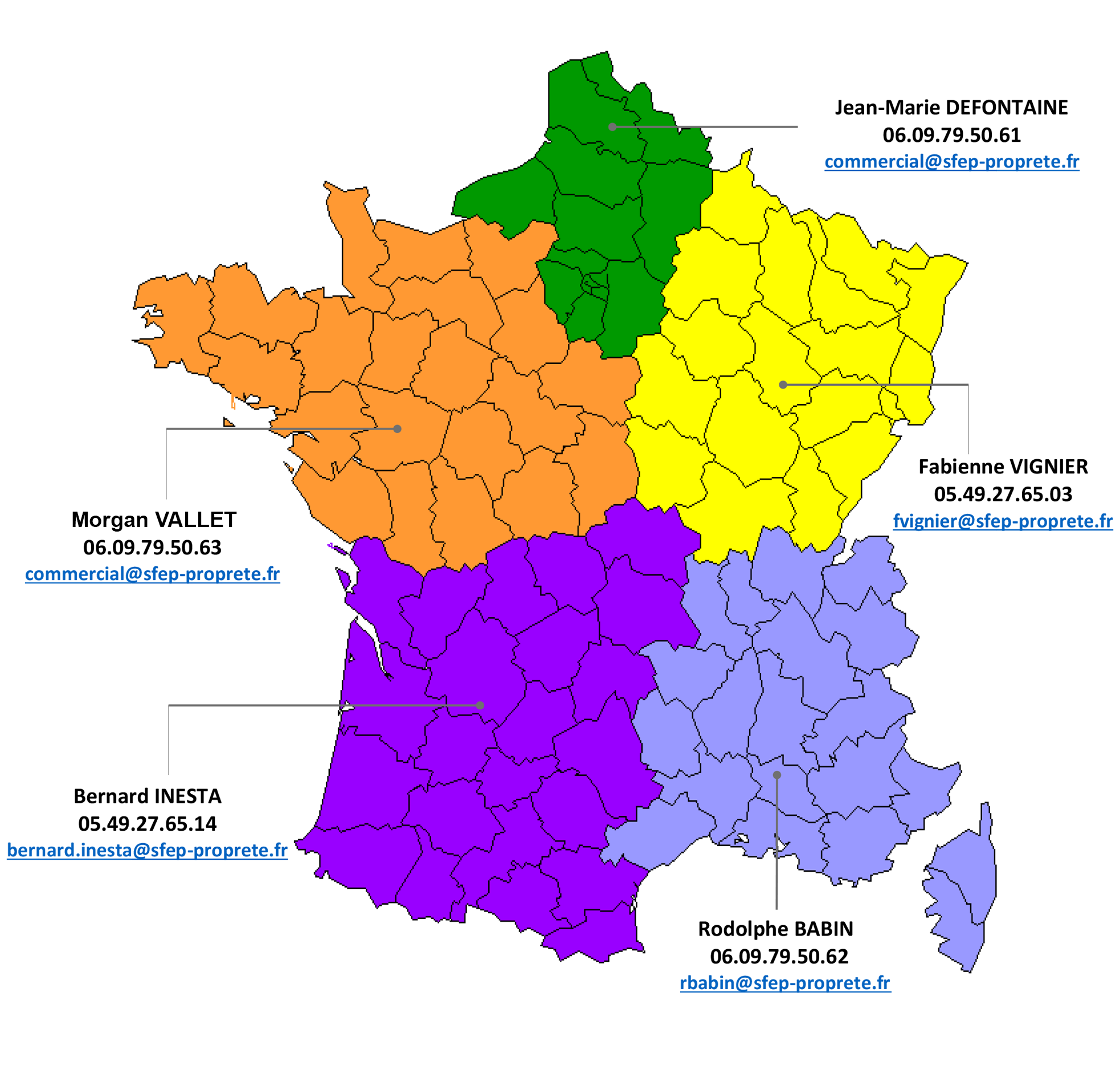 Carte de France SFEP